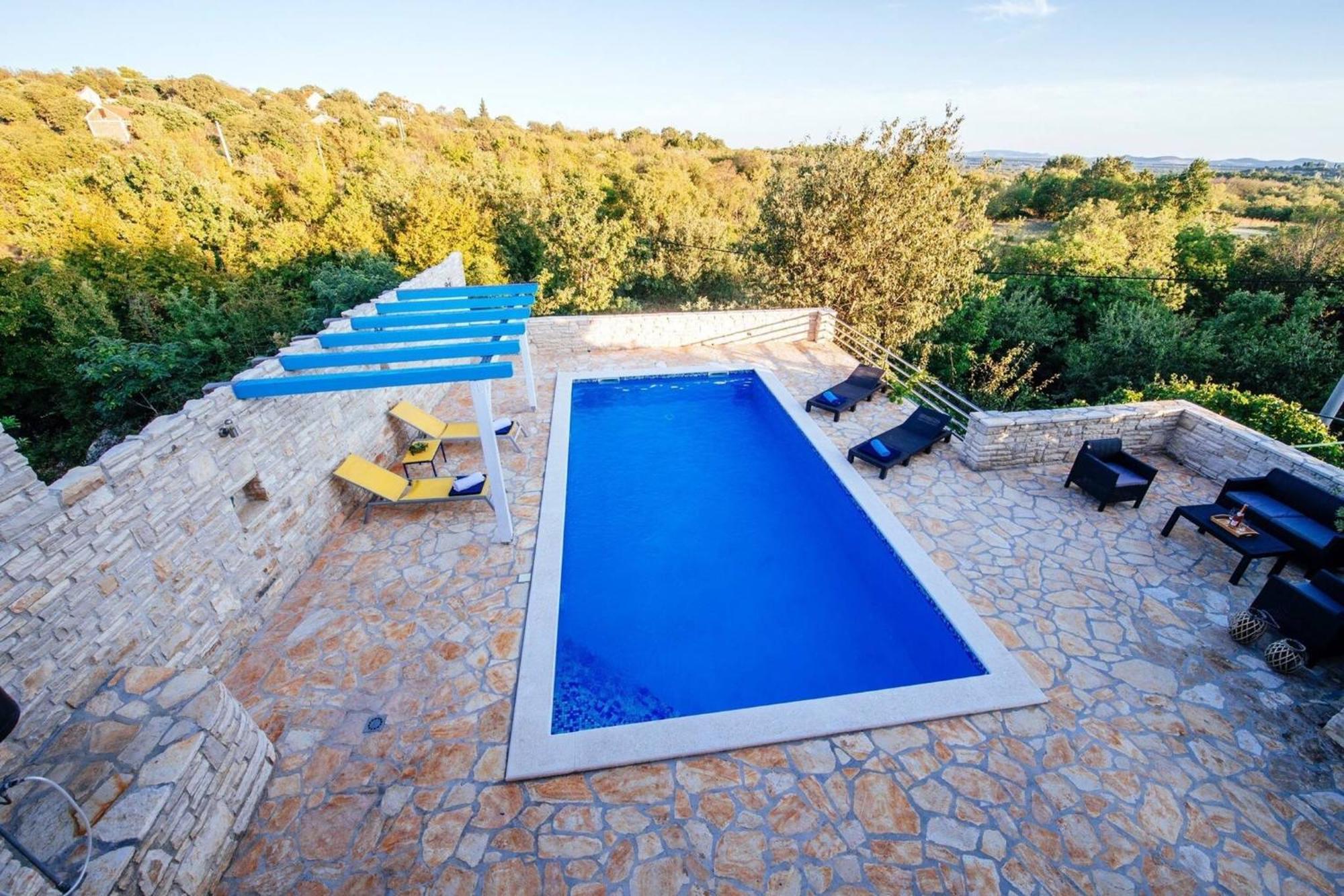 My Dalmatia - Holiday Home Korlat With Private Pool Benkovac Eksteriør bilde