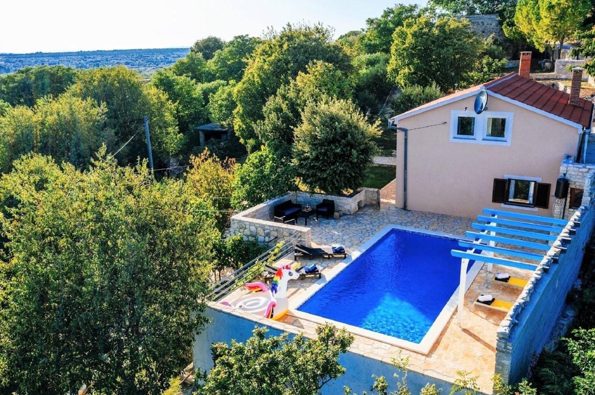 My Dalmatia - Holiday Home Korlat With Private Pool Benkovac Eksteriør bilde